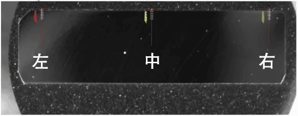 Hardness testing of laser hardened layer