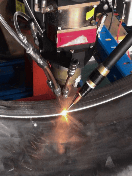 Wire-feed laser cladding
